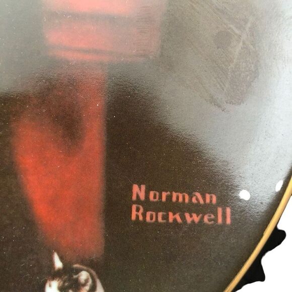 Knowles Norman Rockwell Collectible Plate "Evening's Ease" #4 of Light Campaign - Picture 6 of 6